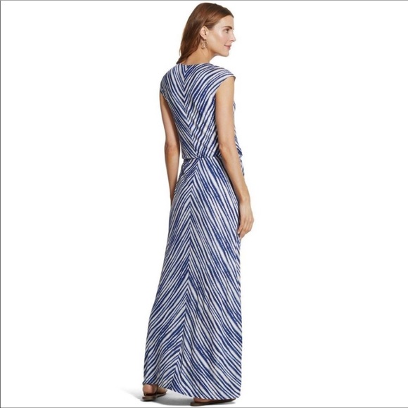 Chico's Dresses & Skirts - Coming! Chico's Mitered Stripe Tie Front Danube